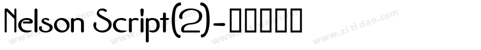 Nelson Script(2)字体转换